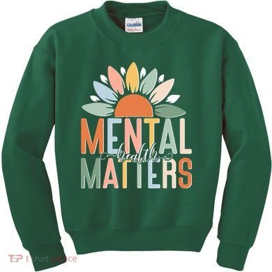 Mental Health Matters Flower Kids Sweatshirt