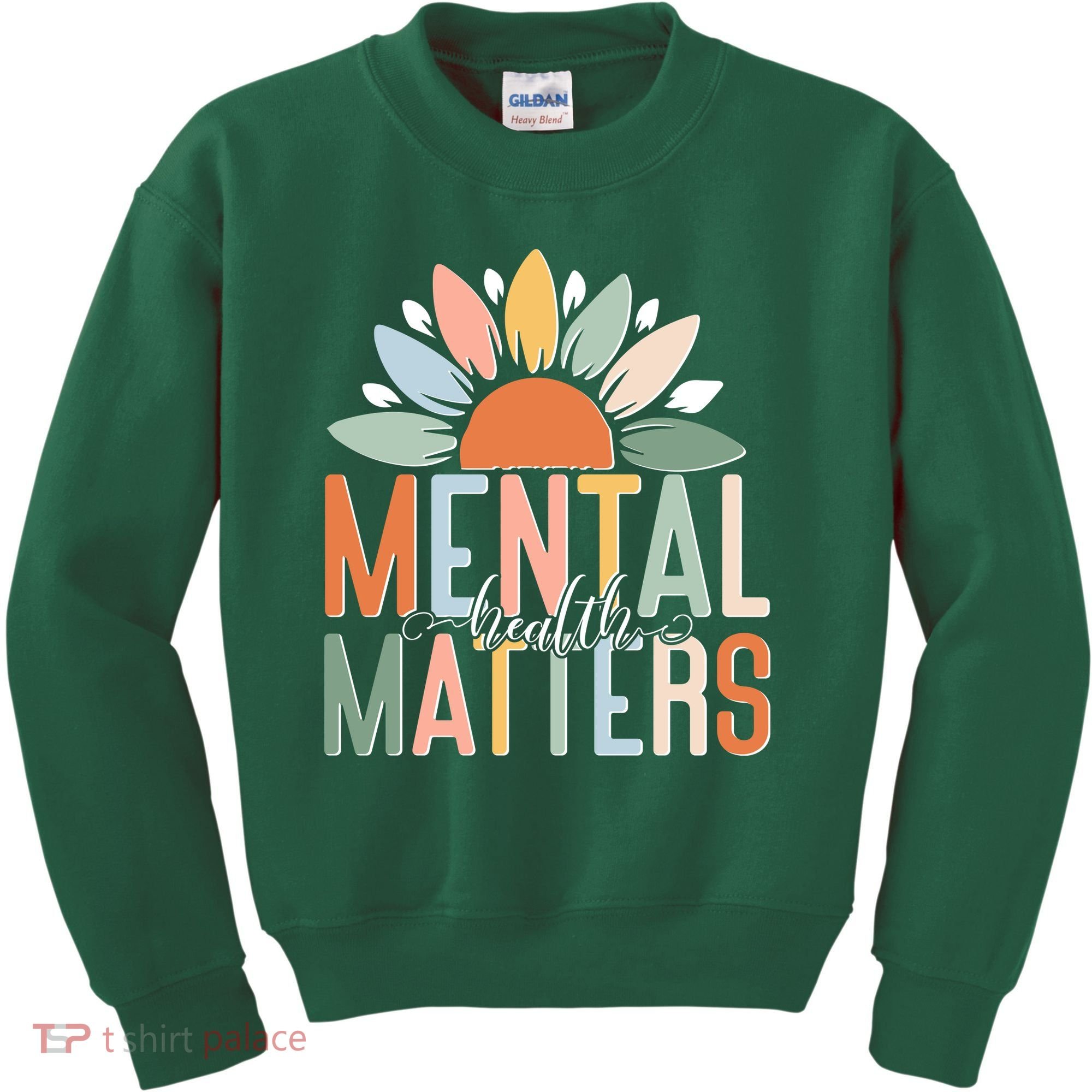 Mental Health Matters Flower Kids Sweatshirt