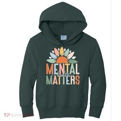 Mental Health Matters Flower Kids Hoodie