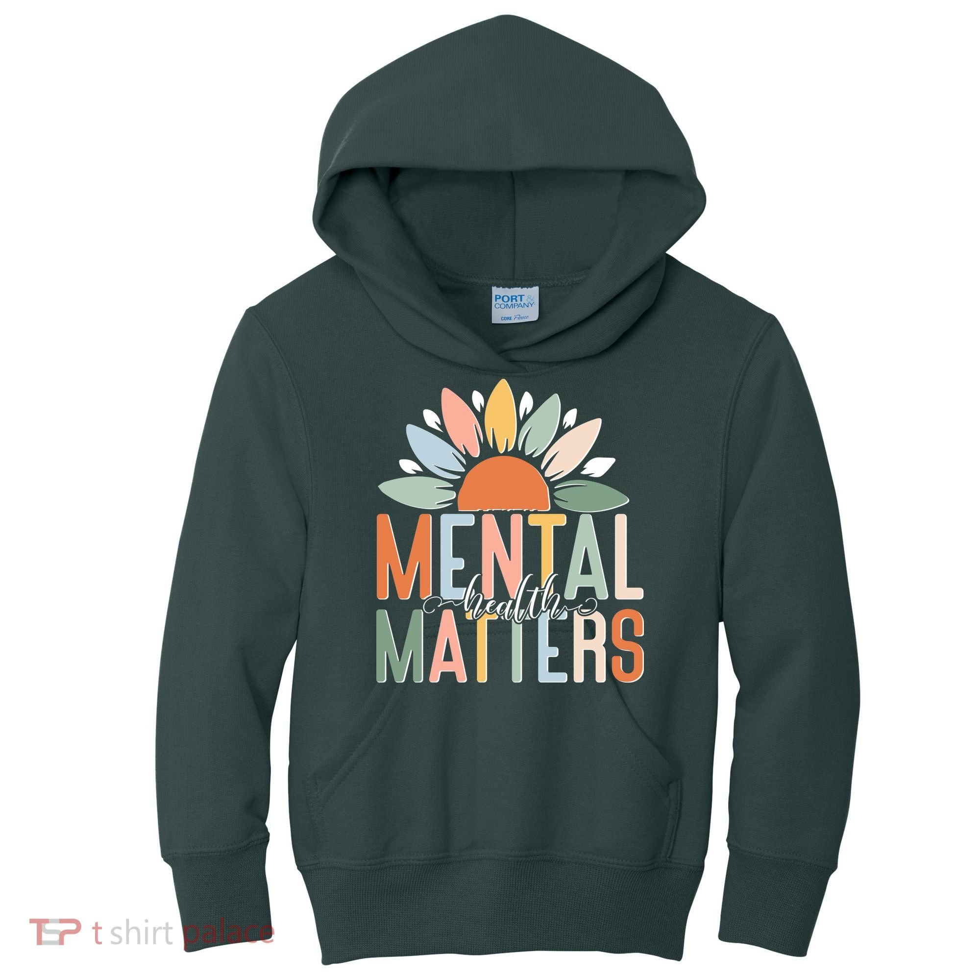 Mental Health Matters Flower Kids Hoodie