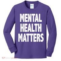 Mental Health Matters Awareness Kids Long Sleeve Shirt thumb 0