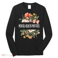 Mental Health Matters Be Kind Mental Awareness Kindness Gift Long Sleeve Shirt thumb 0
