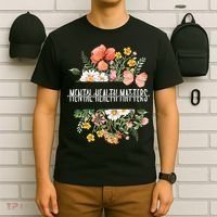 Mental Health Matters Be Kind Mental Awareness Kindness Gift T-Shirt thumb 6