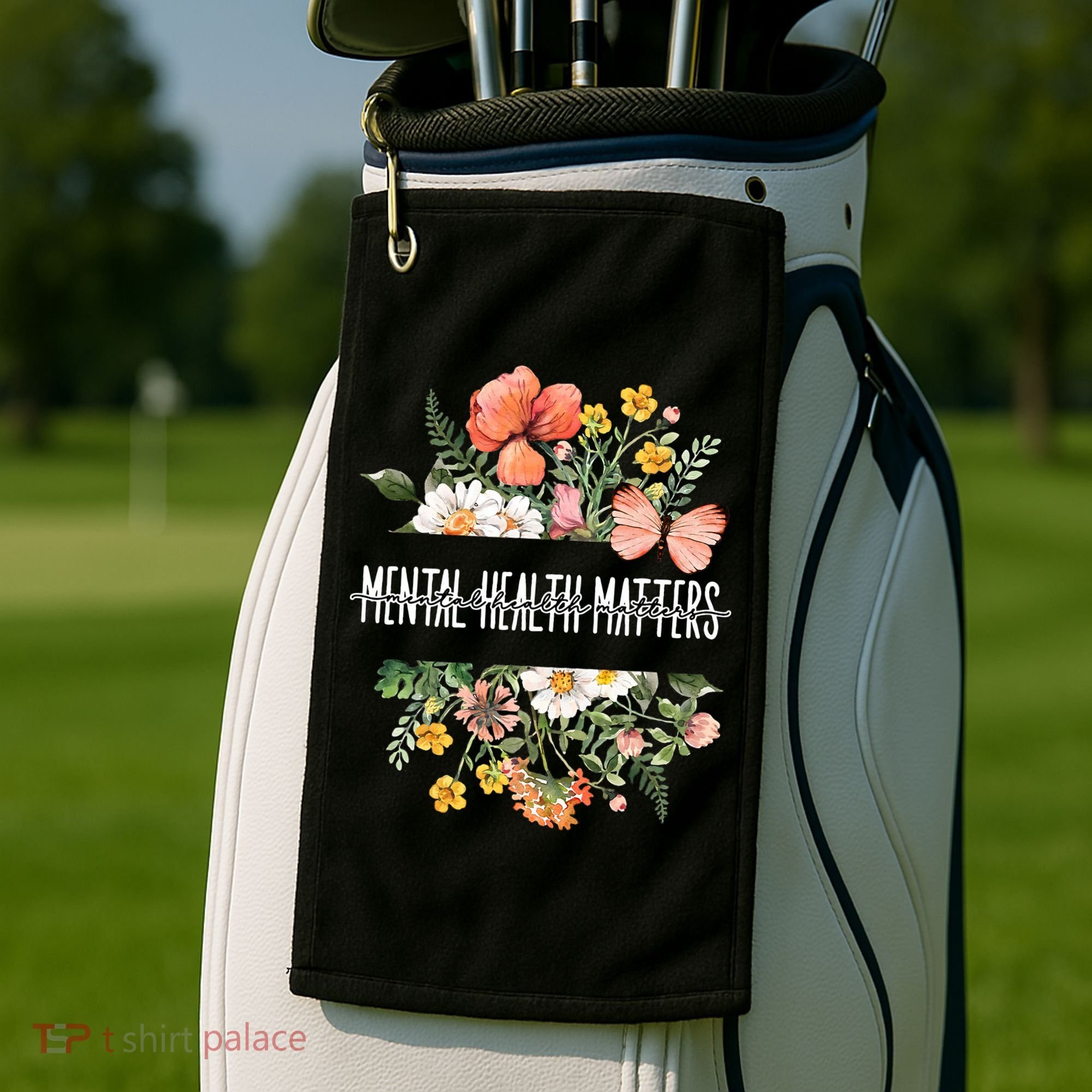 Mental Health Matters Be Kind Mental Awareness Kindness Gift Golf Towel