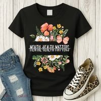 Mental Health Matters Be Kind Mental Awareness Kindness Gift Women's T-Shirt thumb 3