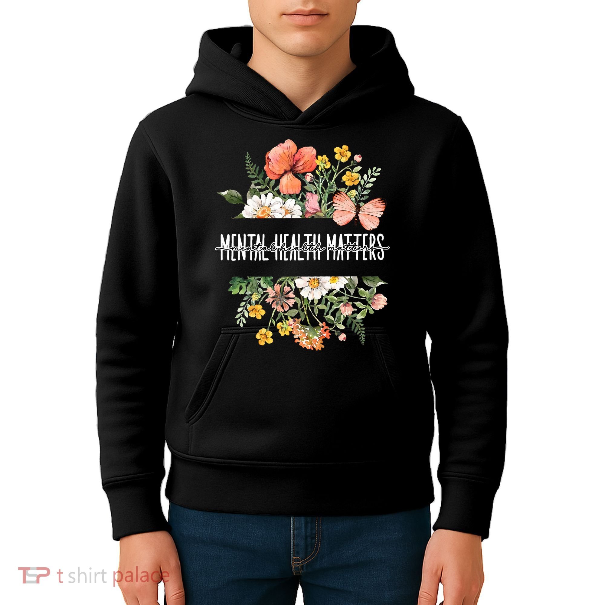 Mental Health Matters Be Kind Mental Awareness Kindness Gift Kids Hoodie