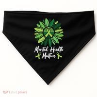 Mental Health Matters Mental Health Awareness USA-Made Doggie Bandana thumb 0