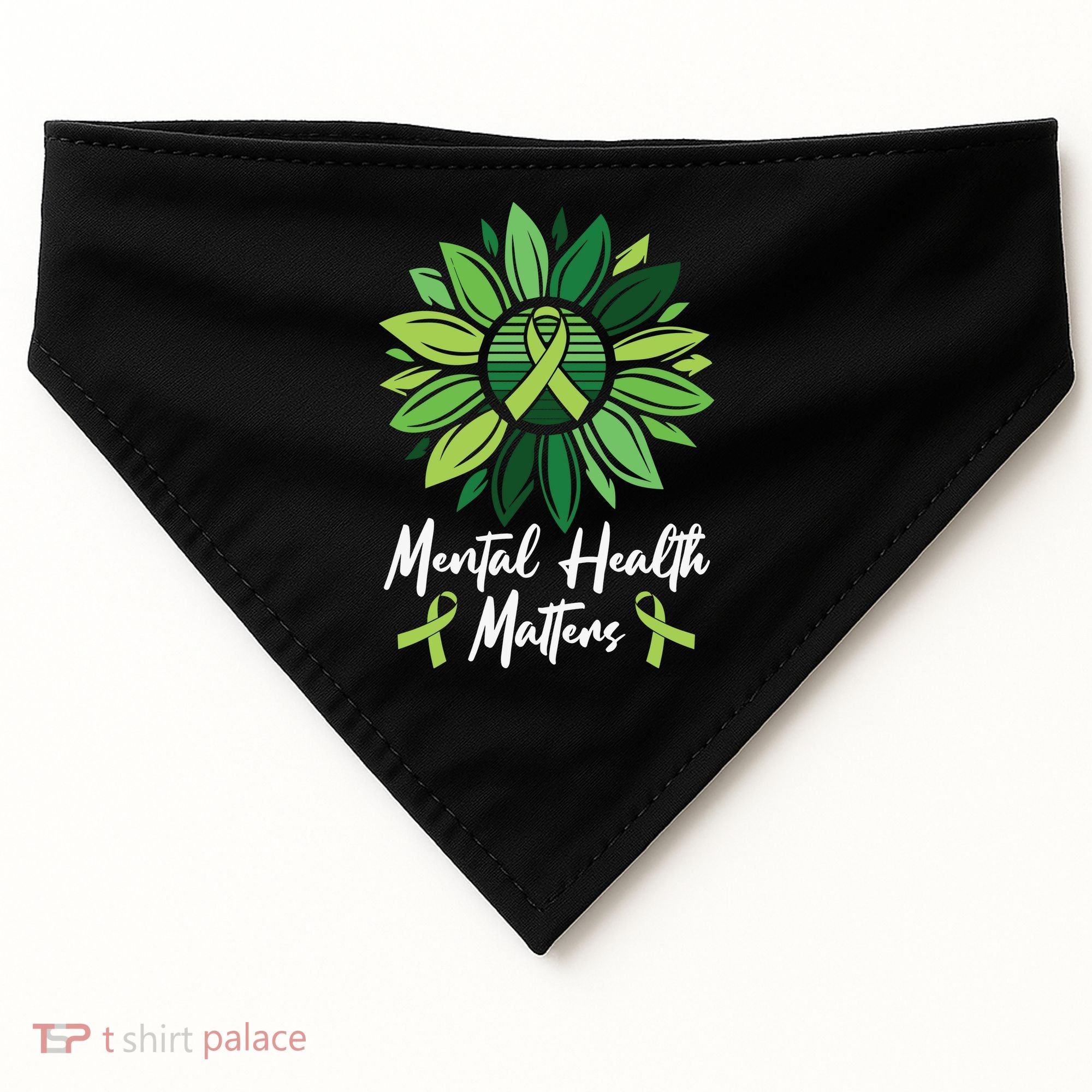 Mental Health Matters Mental Health Awareness USA-Made Doggie Bandana