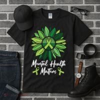 Mental Health Matters Mental Health Awareness Tall T-Shirt thumb 3