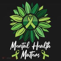 Mental Health Matters Mental Health Awareness Pom Pom 12in Knit Beanie thumb 2