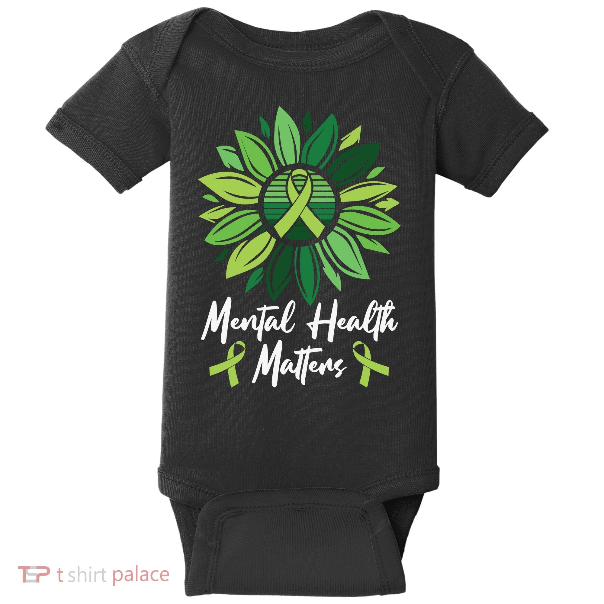 Mental Health Matters Mental Health Awareness Baby Bodysuit