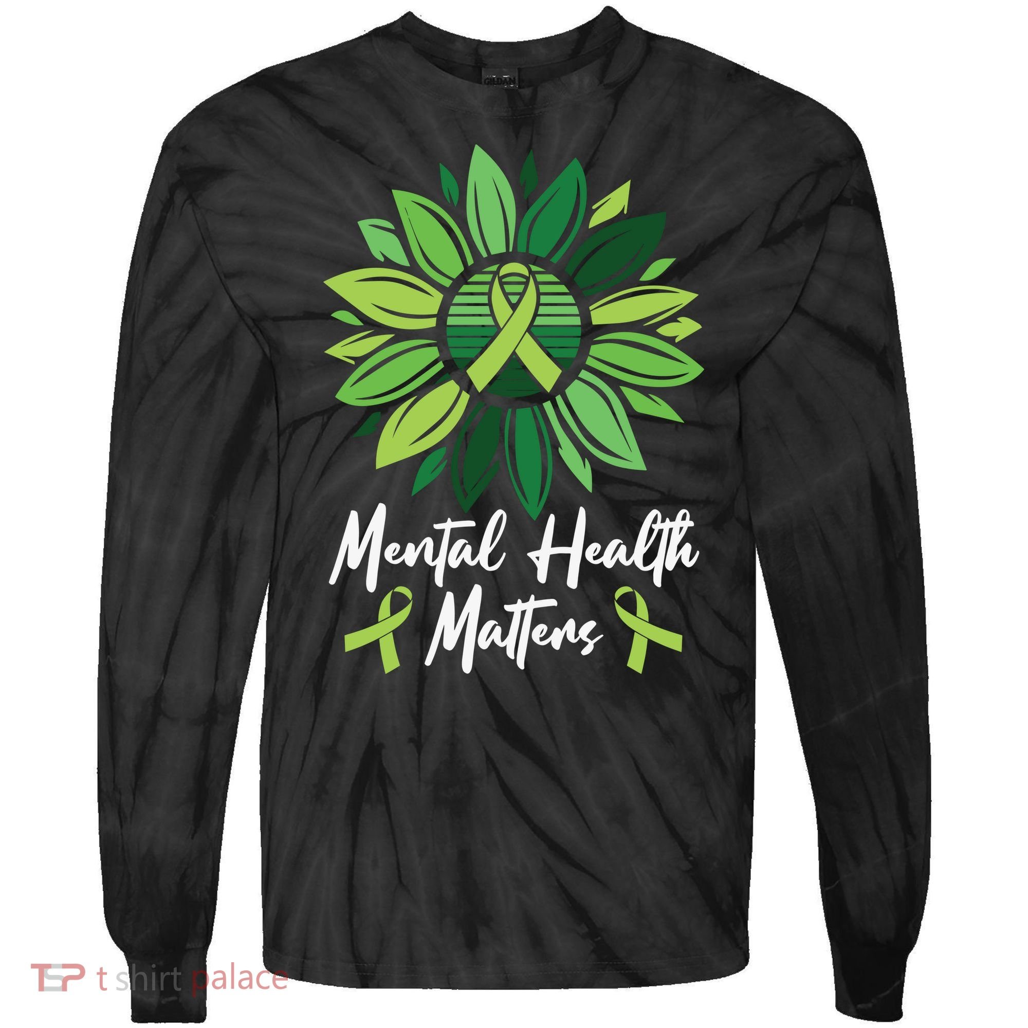 Mental Health Matters Mental Health Awareness Tie-Dye Long Sleeve Shirt