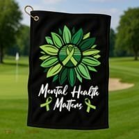 Mental Health Matters Mental Health Awareness Golf Towel thumb 1