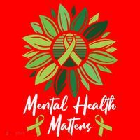Mental Health Matters Mental Health Awareness Santa Hat thumb 1