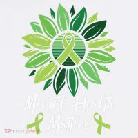 Mental Health Matters Mental Health Awareness Comfort Colors Garment-Dyed Hooded Sweatshirt thumb 2
