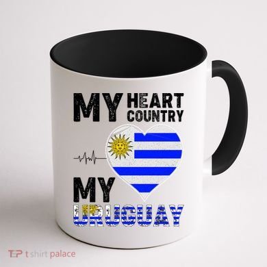 My Heart My Uruguay Coffee Mug back