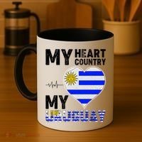 My Heart My Uruguay Coffee Mug thumb 4