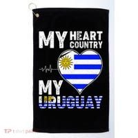 My Heart My Uruguay Golf Towel thumb 0