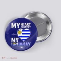 My Heart My Uruguay Button thumb 0