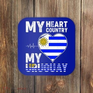 My Heart My Uruguay Coaster