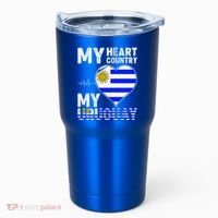 My Heart My Uruguay Tumbler thumb 0