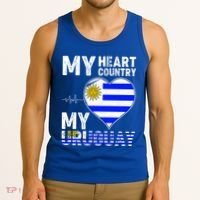 My Heart My Uruguay Tank Top thumb 3