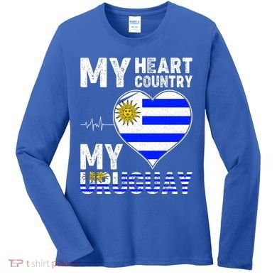 My Heart My Uruguay Women's Long Sleeve Shirt