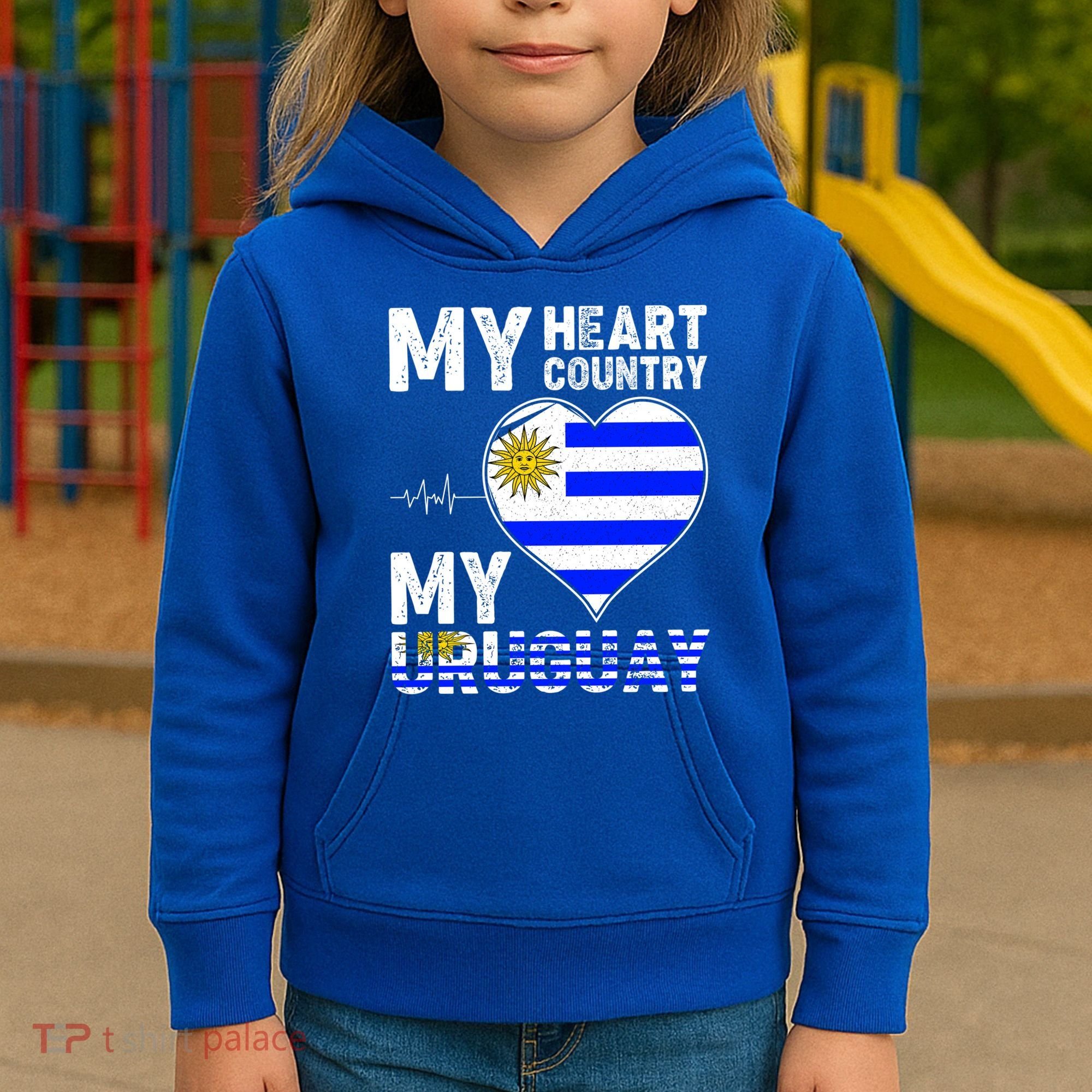 My Heart My Uruguay Kids Hoodie