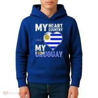 My Heart My Uruguay Kids Hoodie thumb 4