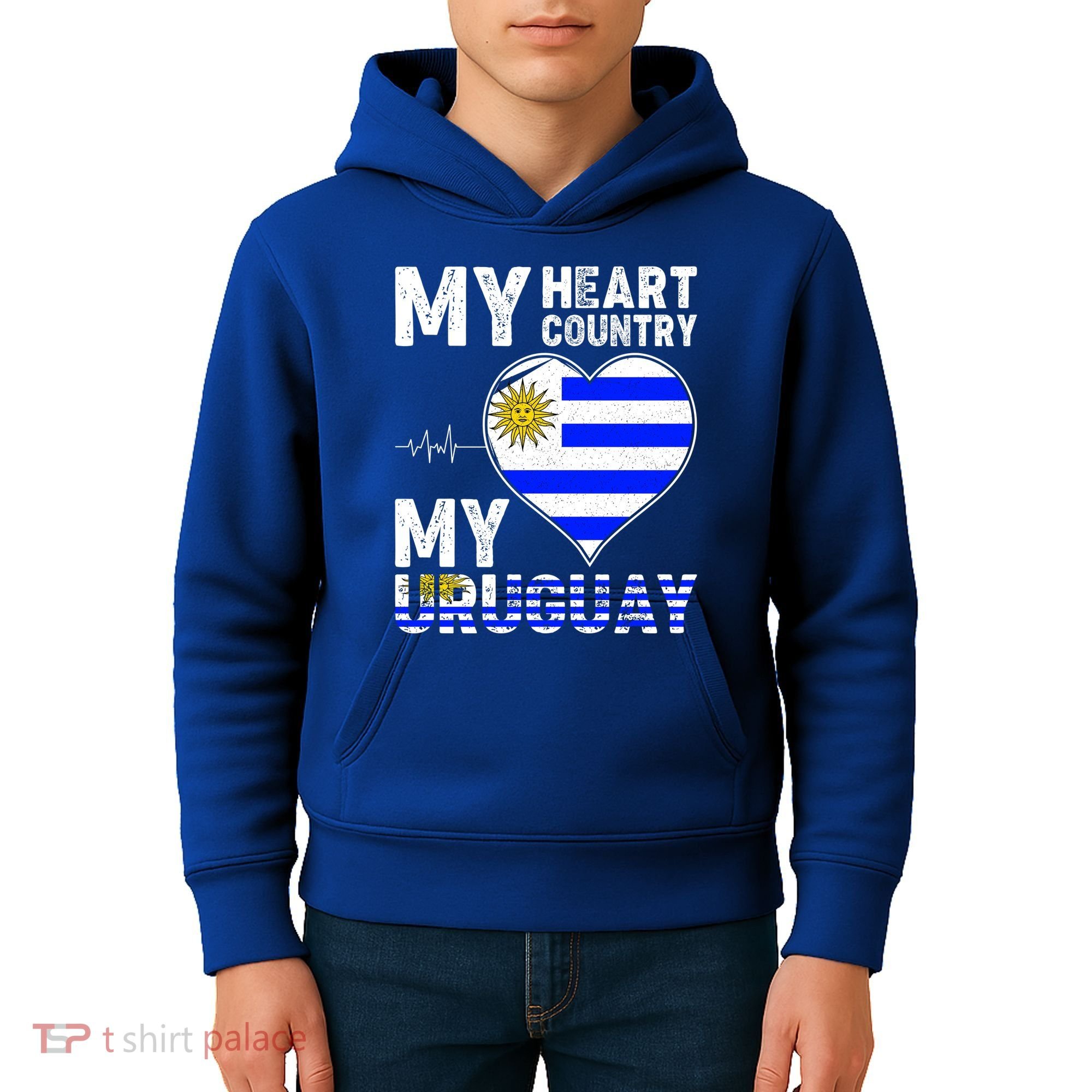 My Heart My Uruguay Kids Hoodie