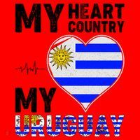My Heart My Uruguay Santa Hat thumb 1
