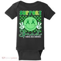 Mental Health Matters Awareness Support Squad Green Ribbon  Baby Bodysuit thumb 0