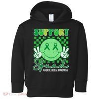 Mental Health Matters Awareness Support Squad Green Ribbon  Toddler Hoodie thumb 0