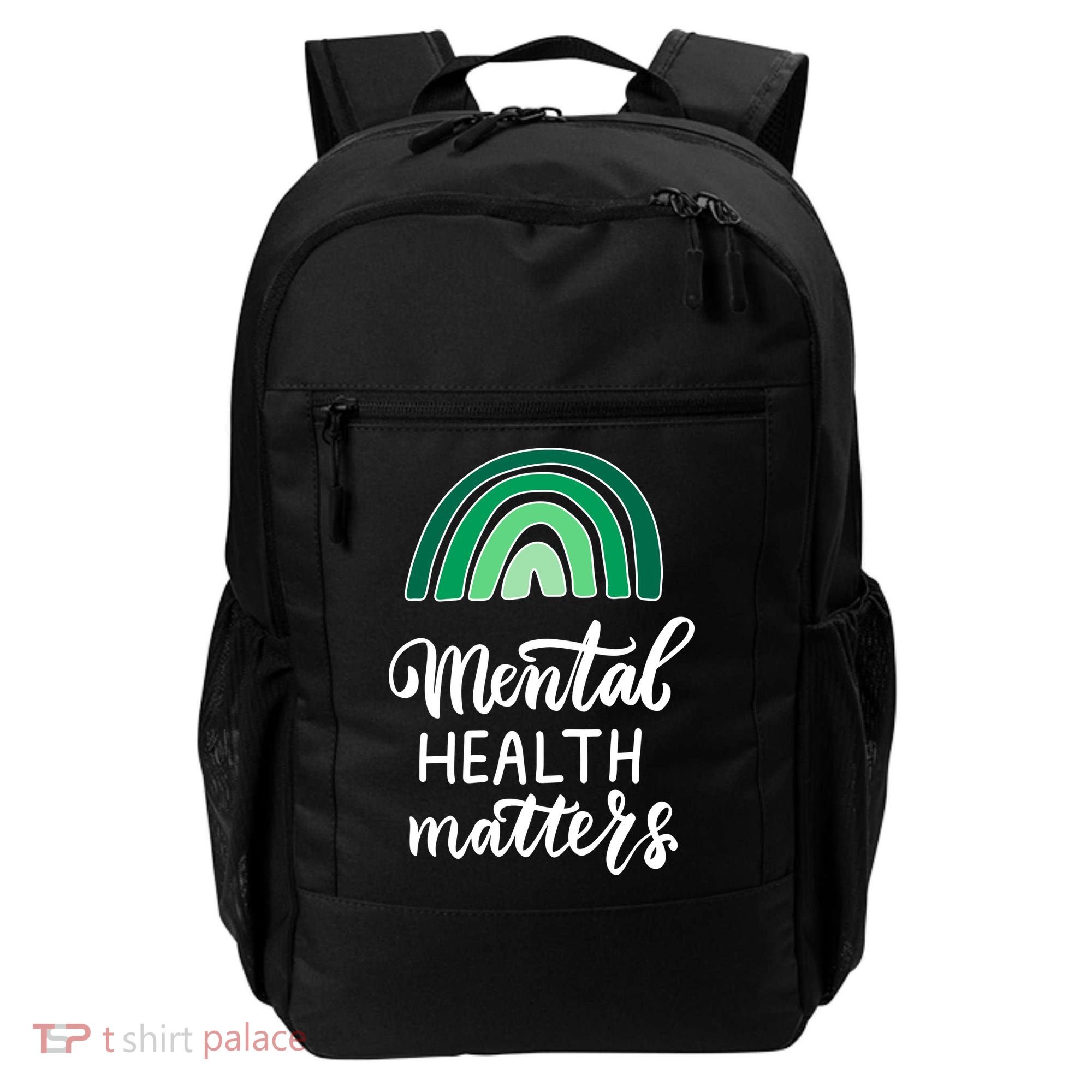 Mental Health Matters Awareness Month Rainbow Backpack