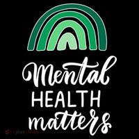 Mental Health Matters Awareness Month Rainbow Women's Hoodie thumb 2