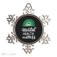 Mental Health Matters Awareness Month Rainbow Ornament thumb 0
