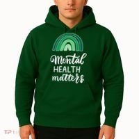 Mental Health Matters Awareness Month Rainbow Hoodie thumb 2
