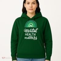 Mental Health Matters Awareness Month Rainbow Hoodie thumb 5