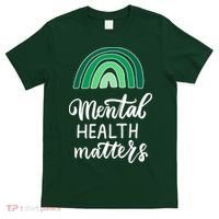 Mental Health Matters Awareness Month Rainbow T-Shirt thumb 0