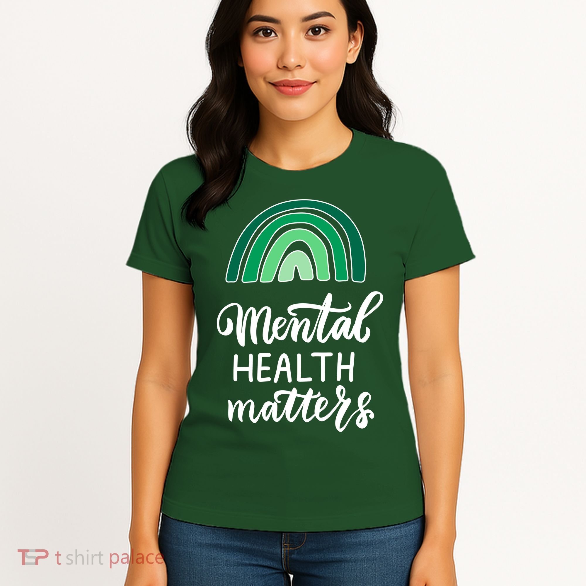Mental Health Matters Awareness Month Rainbow Women's T-Shirt