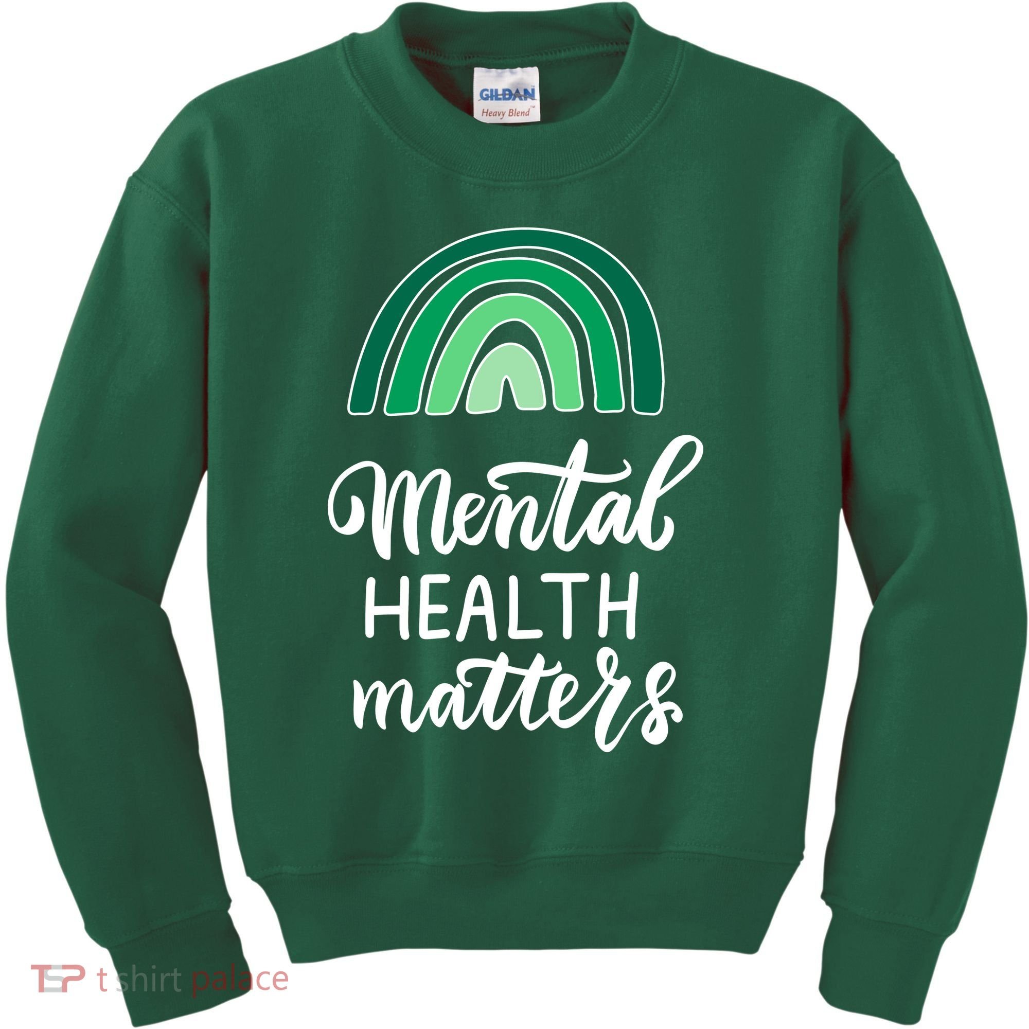 Mental Health Matters Awareness Month Rainbow Kids Sweatshirt