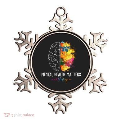 Mental Health Matters End The Stigma Colorful Brain Ornament