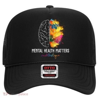 Mental Health Matters End The Stigma Colorful Brain Hat
