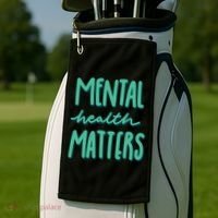 Mental Health Matters Awareness Month Golf Towel thumb 2