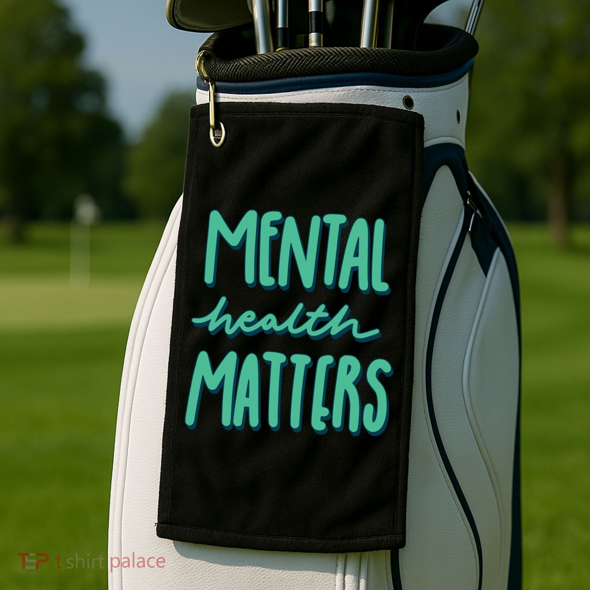 Mental Health Matters Awareness Month Golf Towel