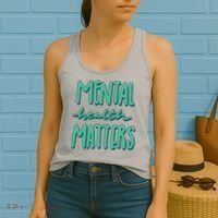 Mental Health Matters Awareness Month Women's Tank Top thumb 2