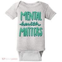 Mental Health Matters Awareness Month Baby Bodysuit thumb 0