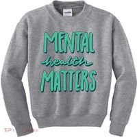 Mental Health Matters Awareness Month Kids Sweatshirt thumb 0