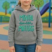 Mental Health Matters Awareness Month Kids Hoodie thumb 3