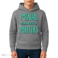 Mental Health Matters Awareness Month Kids Hoodie thumb 4